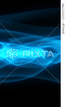 Abstract glowing blue waves forming fluid motion on a dark background Abstract glowing blue waves forming fluid motion on a dark background 133327799