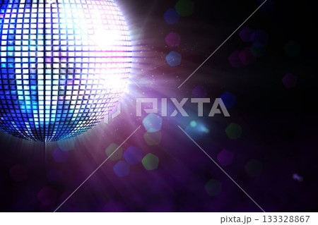 Digitally generated shiny disco ball Digitally generated shiny disco ball 133328867
