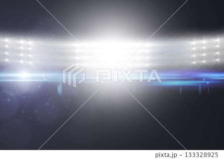 Illuminated floodlight at stadium Illuminated floodlight at stadium 133328925