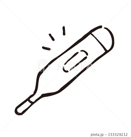 体温計のシンプルなイラスト 133329212