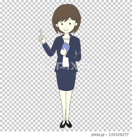 指向的女商人 133329277