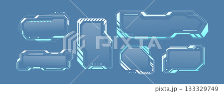 HUD frames set for game ui design 133329749