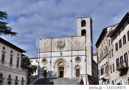 Todi , Italy , the cathedral of  Maria Santissima Annunziata 133329975