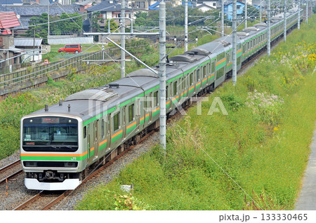 東北本線　栗橋ー東鷲宮　JR東日本　E231系1000番台　K-41編成（国府津） 133330465