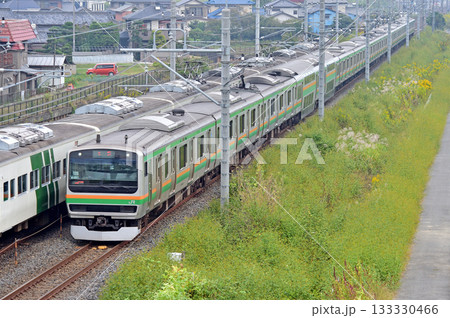 東北本線　栗橋ー東鷲宮　JR東日本　E231系1000番台　K-05編成（国府津） 133330466
