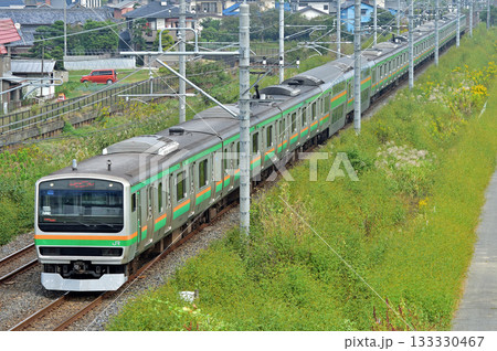 東北本線　栗橋ー東鷲宮　JR東日本　E231系1000番台　U509編成（小山） 133330467