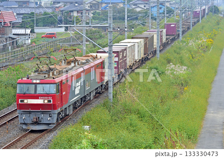東北本線　栗橋ー東鷲宮　JR貨物　EH500-52（仙台） 133330473