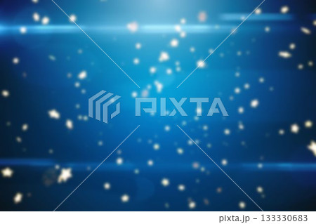 Digital abstract blue gradient showing glowing bokeh circles star flares horizontal streaks weaving Digital abstract blue gradient showing glowing bokeh circles star flares horizontal streaks weaving 133330683