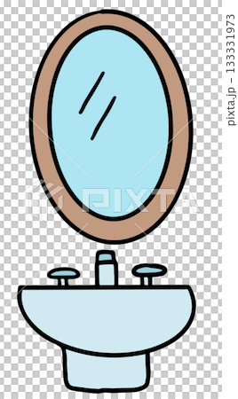 Cute hand drawn illustrations of mirror and sink for toilet, house, interior, home, print, room design, toiletry, bathroom vanity, bathroom, lifestyle, morning routine, furniture, sticker, washroom Cute hand drawn illustrations of mirror and sink for toilet, house, interior, home, print, room design, toiletry, bathroom vanity, bathroom, lifestyle, morning routine, furniture, sticker, washroom 133331973