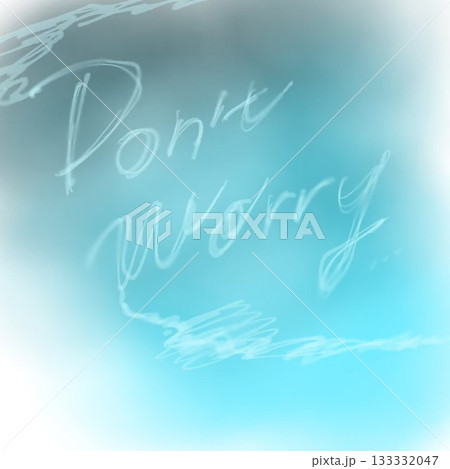 青い光の中のチョークアート 133332047