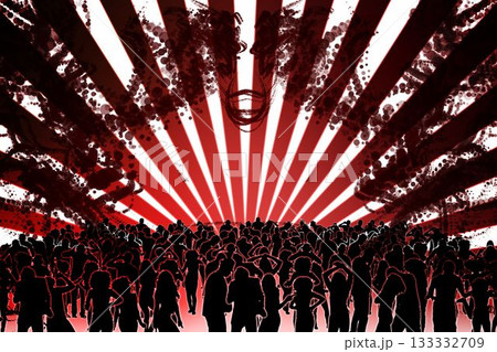 Digitally generated nightclub with people dancing 133332709