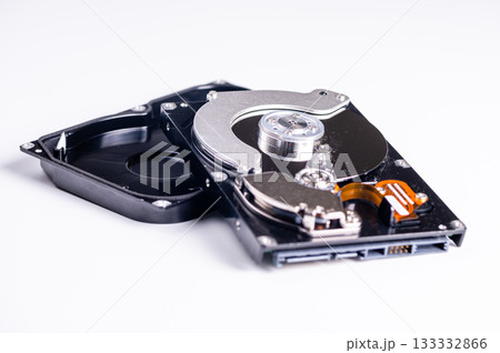 hard disk isolated on white background, with clipping path hard disk isolated on white background, with clipping path 133332866