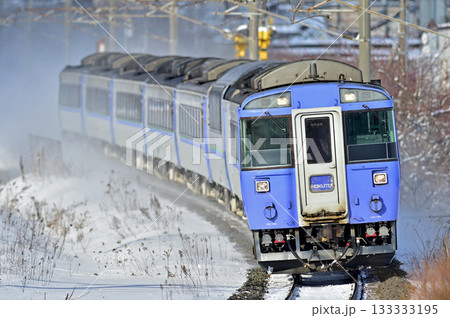 千歳線　北広島－島松　JR北海道　キハ183系　北斗 133333195