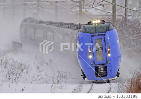 千歳線 北広島-島松 JR北海道 キハ283系 スーパーおおぞら 千歳線 北広島-島松 JR北海道 キハ283系 スーパーおおぞら 133333199