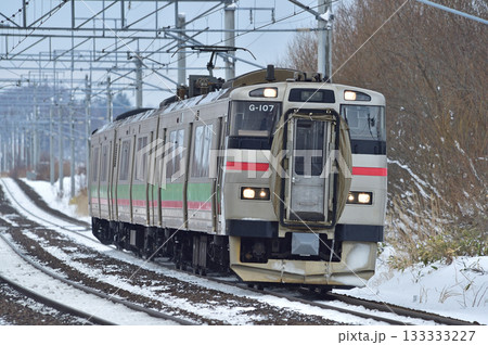 千歳線　島松－北広島　JR北海道　731系　G-107編成（札幌） 133333227