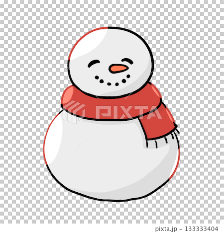 Hand-drawn Christmas snowman Hand-drawn Christmas snowman 133333404
