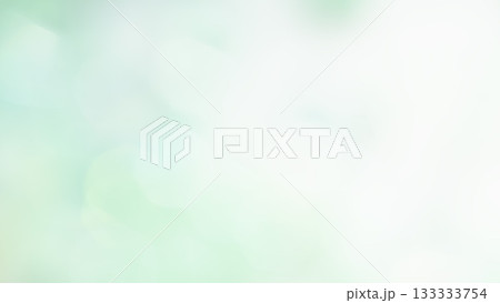 ふんわりキラキラ　玉ボケ　淡いグラレーション背景　緑　新緑 133333754