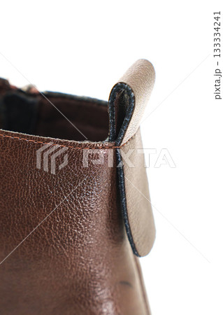 Stylish leather boot with unique design detail 133334241