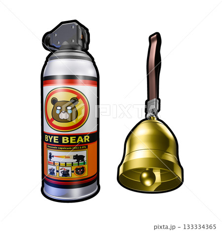 熊撃退スプレー＆熊よけ鈴　クマよけセット(bear spray & bear bell) 133334365