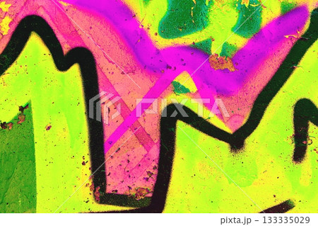Neon Graffiti Art in Vibrant Pink, Green, Yellow for Bold Y2K Aesthetic Neon Graffiti Art in Vibrant Pink, Green, Yellow for Bold Y2K Aesthetic 133335029