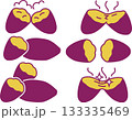 美味しそうな焼き芋のイラストセット 133335469