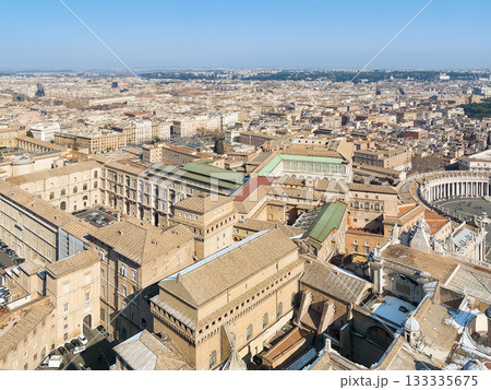 サンピエトロ大聖堂のドーム最頂部から望むバチカン・ローマの眺望 / Vatican and Rome サンピエトロ大聖堂のドーム最頂部から望むバチカン・ローマの眺望 / Vatican and Rome 133335675