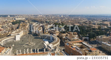 サンピエトロ大聖堂のドーム最頂部から望むバチカン・ローマの眺望 / Vatican and Rome 133335731