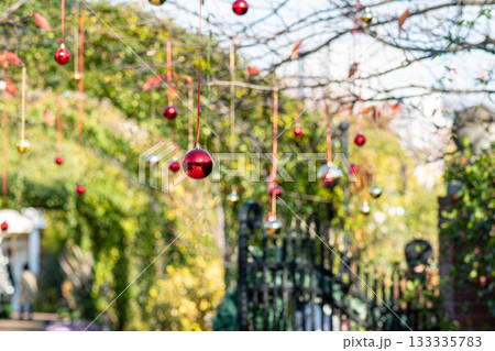 綺麗に飾られたクリスマスオーナメント 133335783