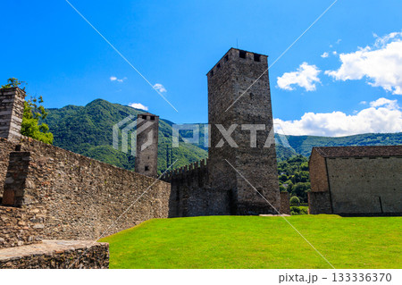 Castelgrande castle in Bellinzona, Switzerland. Unesco World Heritage Castelgrande castle in Bellinzona, Switzerland. Unesco World Heritage 133336370