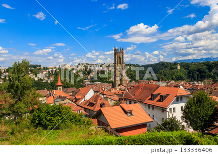 View of the old town of Fribourg, Switzerland View of the old town of Fribourg, Switzerland 133336406