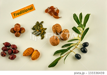 Healthy and fresh vegan food 133336439