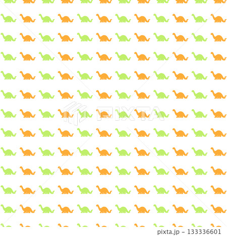 緑橙のブラキオサウルスの背景素材 緑橙のブラキオサウルスの背景素材 133336601