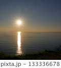 Beautiful sunrise over the sea 133336678