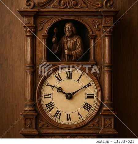 木工職人の手仕事による時計 木工職人の手仕事による時計 133337023