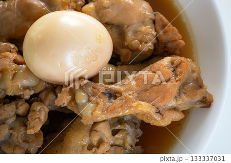 鶏の手羽元のさっぱり煮と煮卵 133337031