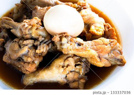 鶏の手羽元のさっぱり煮と煮卵 鶏の手羽元のさっぱり煮と煮卵 133337036