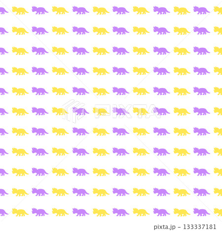 黄紫のトリケラトプスの背景素材 133337181