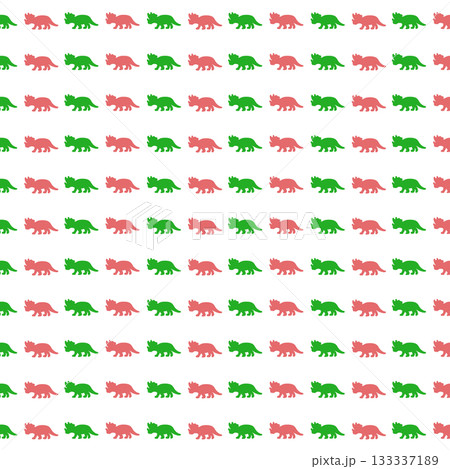 赤緑のトリケラトプスの背景素材 133337189