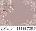 雪の結晶の背景ベージュ 133337353