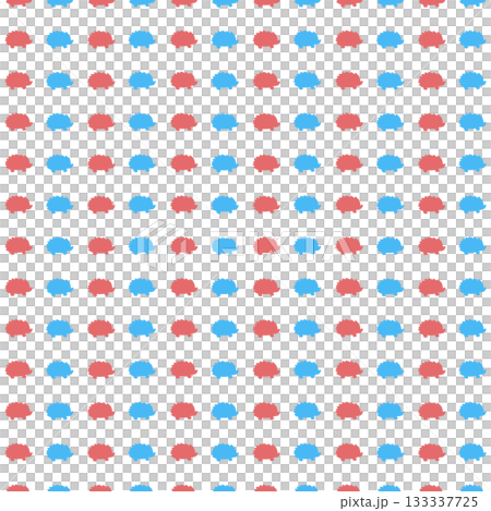 紅色和藍色刺蝟背景素材 133337725