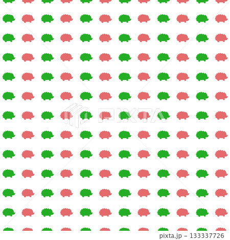 赤緑のハリネズミの背景素材 133337726