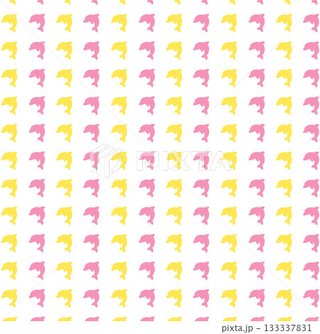 黄桃のイルカの背景素材 133337831