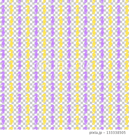 黄紫のタツノオトシゴの背景素材 133338505