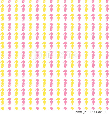 黄桃のタツノオトシゴの背景素材 133338507