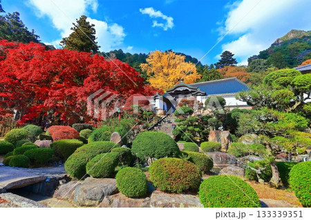 【香川県】四国霊場「第88番札所」秋の紅葉した大窪寺 【香川県】四国霊場「第88番札所」秋の紅葉した大窪寺 133339351