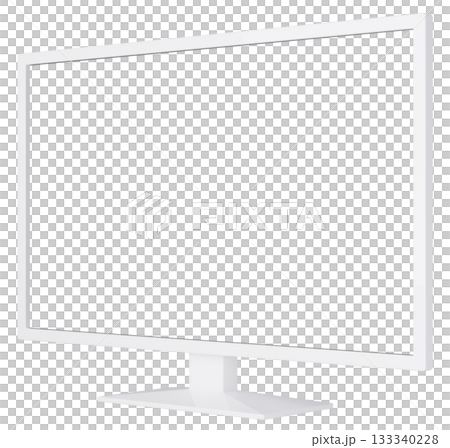 3D材質_電視_白色 133340228