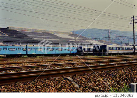 2007年　郊外の電車区 133340362