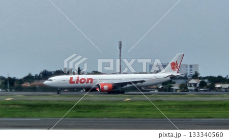 This is Lion Air airplane at Soekarno Hatta airport This is Lion Air airplane at Soekarno Hatta airport 133340560