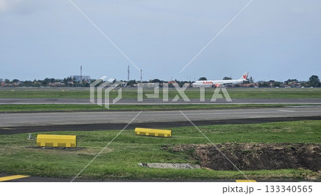 This is Lion Air airplane at Soekarno Hatta airport This is Lion Air airplane at Soekarno Hatta airport 133340565