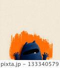 Fear monster illustration vector graphic, copy space, 133340579